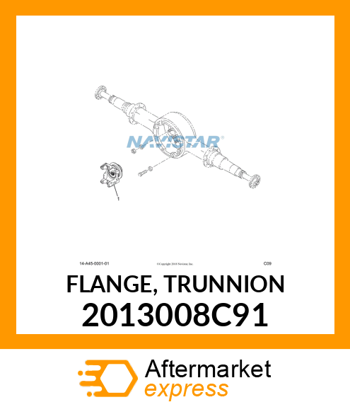 FLANGE, TRUNNION 2013008C91