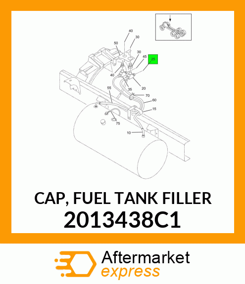 CAP, FUEL TANK FILLER 2013438C1