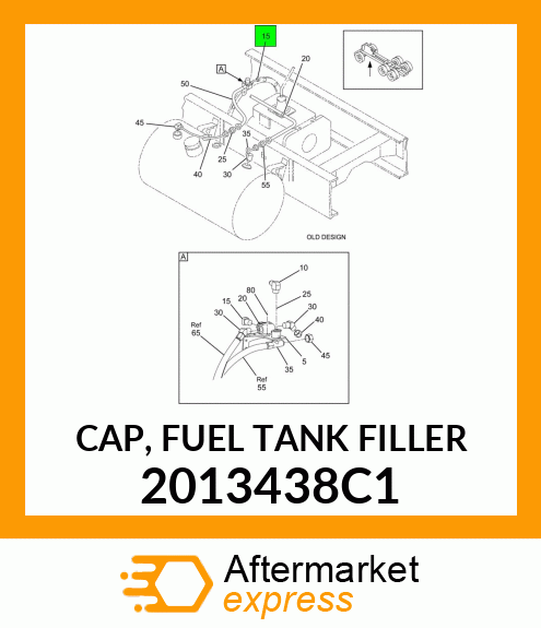 CAP, FUEL TANK FILLER 2013438C1