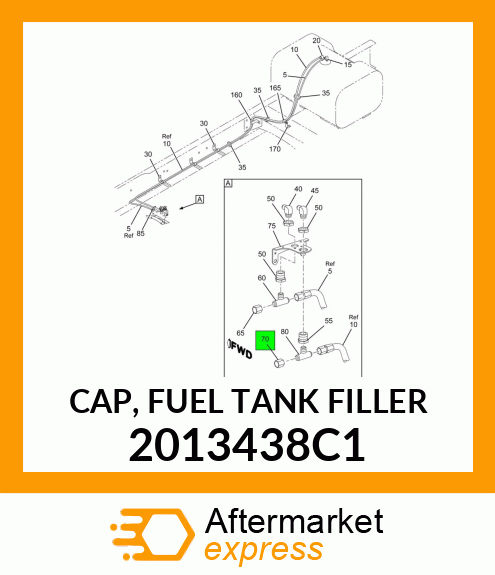 CAP, FUEL TANK FILLER 2013438C1