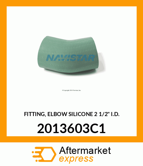 FITTING, ELBOW SILICONE 2 1/2" I.D. 2013603C1