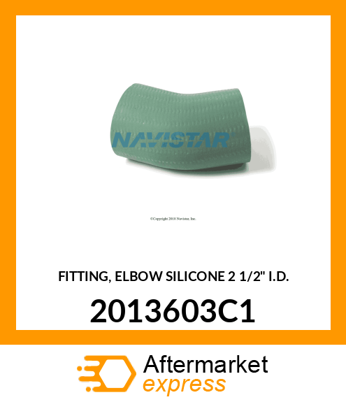 FITTING, ELBOW SILICONE 2 1/2" I.D. 2013603C1