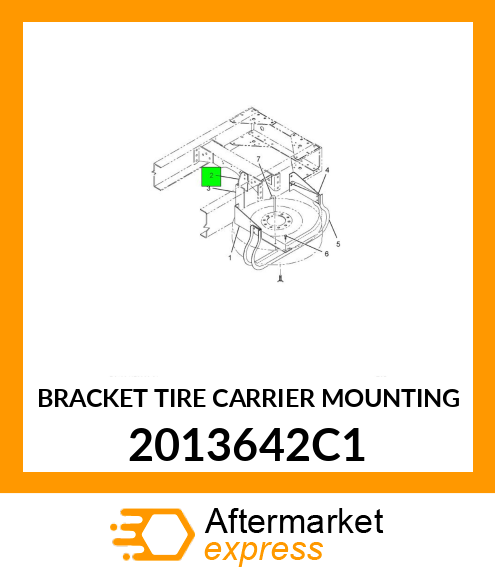 BRACKET TIRE CARRIER MOUNTING 2013642C1