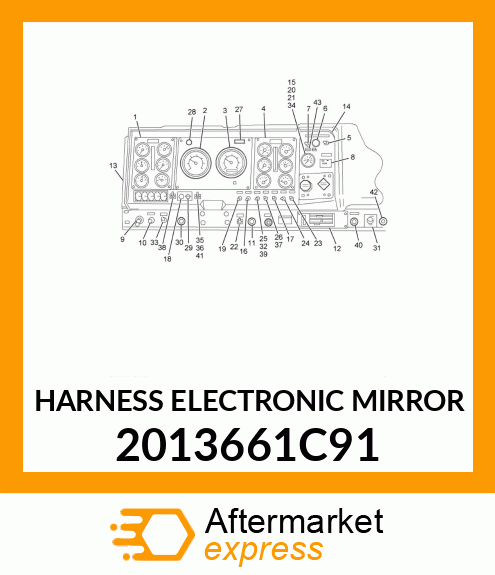 HARNESS ELECTRONIC MIRROR 2013661C91