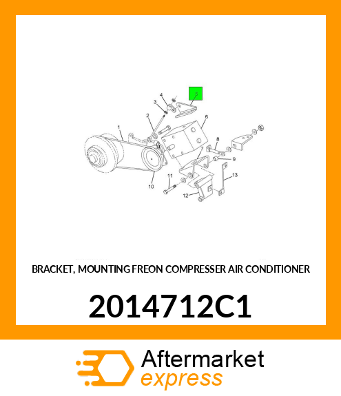 BRACKET, MOUNTING FREON COMPRESSER AIR CONDITIONER 2014712C1