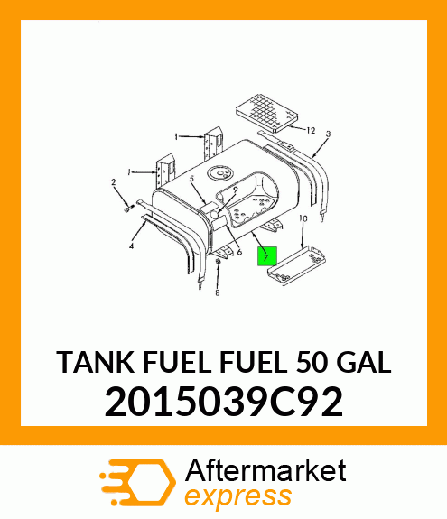 TANK FUEL FUEL 50 GAL 2015039C92