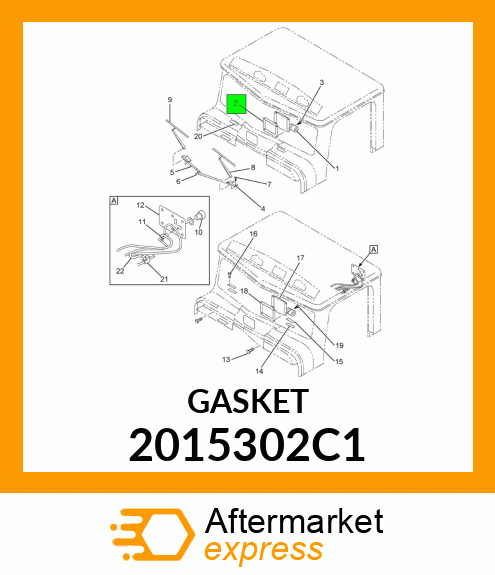 GASKET WINDSHIELD WIPER MOTOR 2015302C1