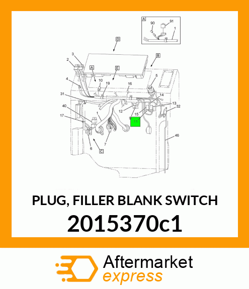 PLUG, FILLER BLANK SWITCH 2015370C1