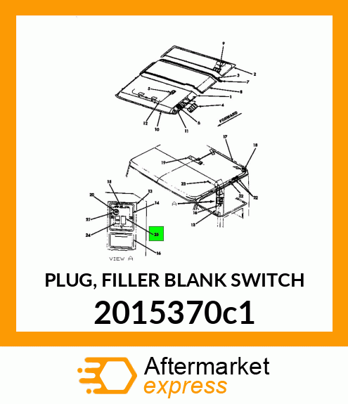 PLUG, FILLER BLANK SWITCH 2015370C1