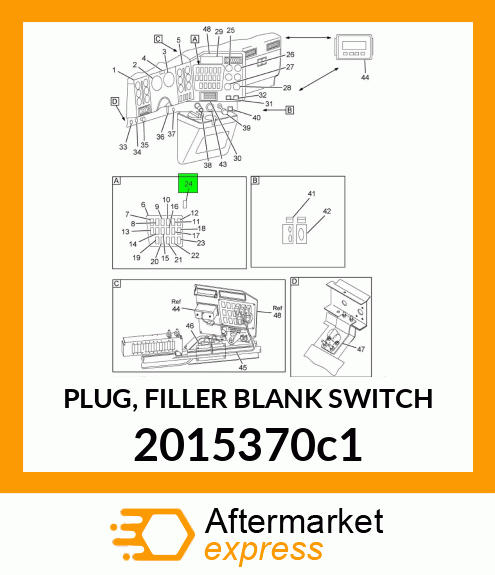 PLUG, FILLER BLANK SWITCH 2015370C1