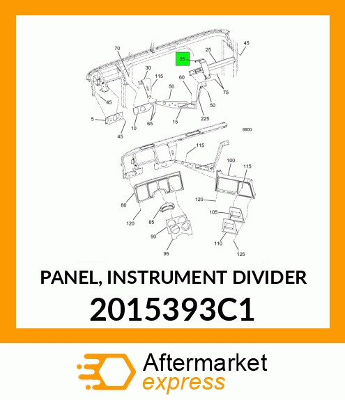 PANEL, INSTRUMENT DIVIDER 2015393C1