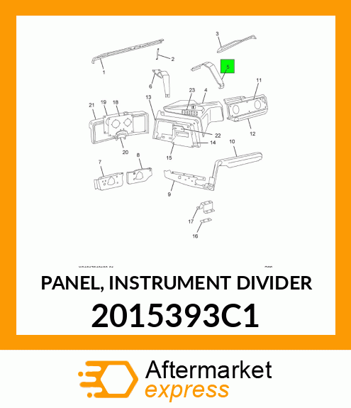 PANEL, INSTRUMENT DIVIDER 2015393C1