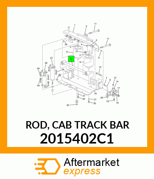 ROD, CAB TRACK BAR 2015402C1