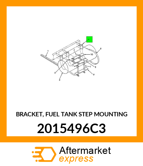 BRACKET, FUEL TANK STEP MOUNTING 2015496C3