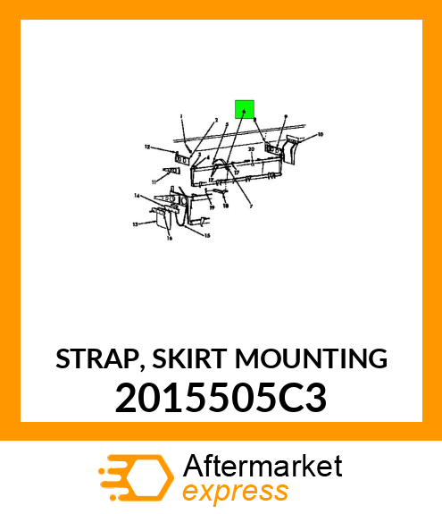 STRAP, SKIRT MOUNTING 2015505C3