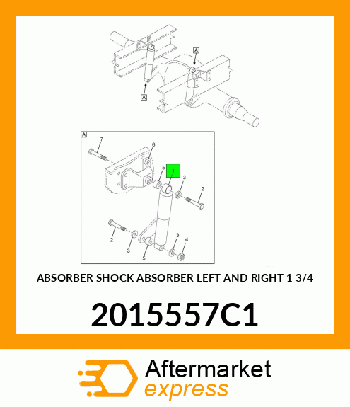 ABSORBER SHOCK ABSORBER LEFT AND RIGHT 1 3/4 2015557C1