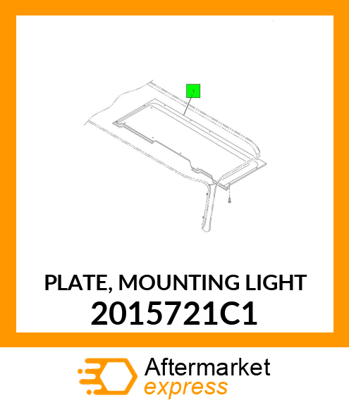 PLATE, MOUNTING LIGHT 2015721C1