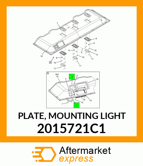 PLATE, MOUNTING LIGHT 2015721C1