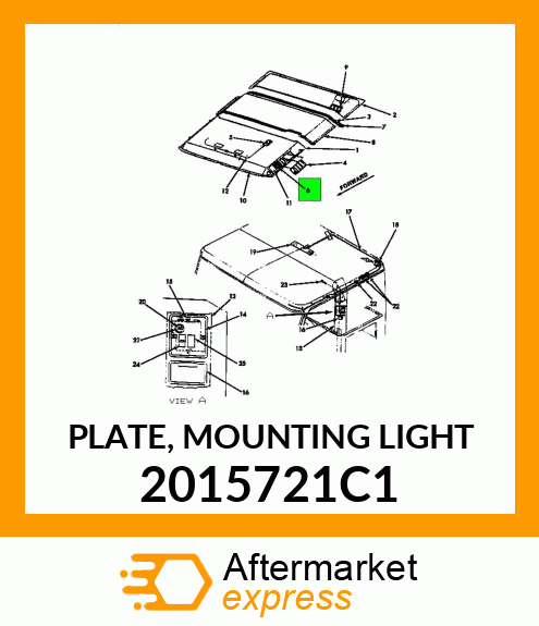 PLATE, MOUNTING LIGHT 2015721C1