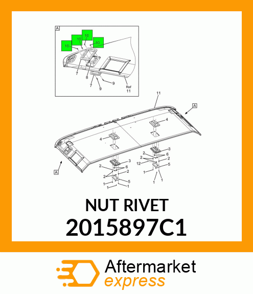 NUT RIVET 2015897C1