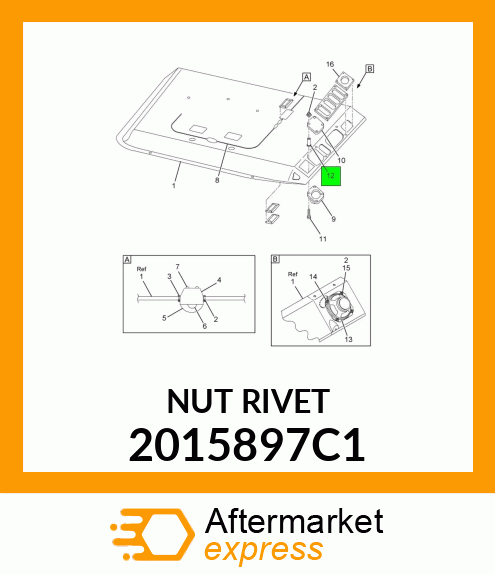 NUT RIVET 2015897C1