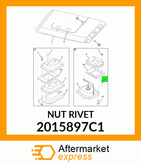 NUT RIVET 2015897C1