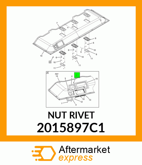 NUT RIVET 2015897C1