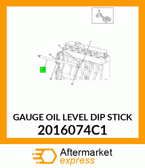 GAUGE OIL LEVEL DIP STICK 2016074C1