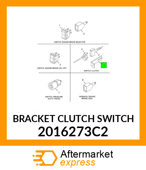 BRACKET CLUTCH SWITCH 2016273C2