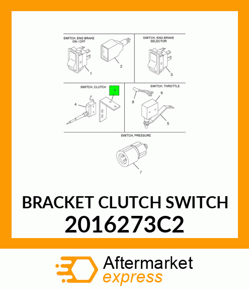 BRACKET CLUTCH SWITCH 2016273C2