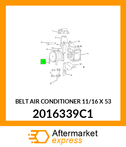 BELT AIR CONDITIONER 11/16" X 53" 2016339C1