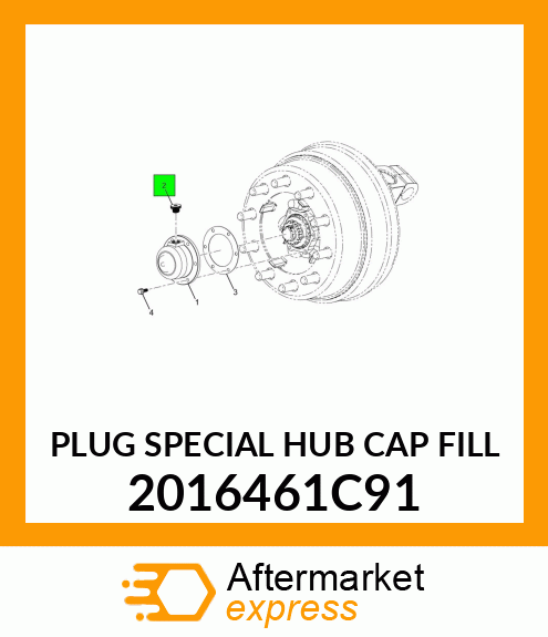 PLUG SPECIAL HUB CAP FILL 2016461C91