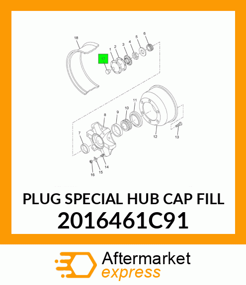 PLUG SPECIAL HUB CAP FILL 2016461C91