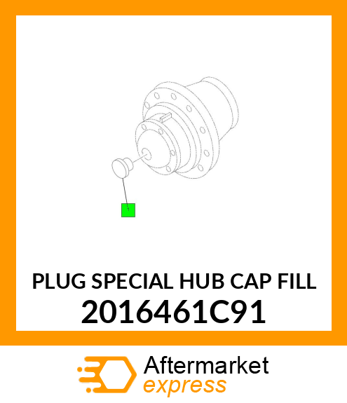 PLUG SPECIAL HUB CAP FILL 2016461C91