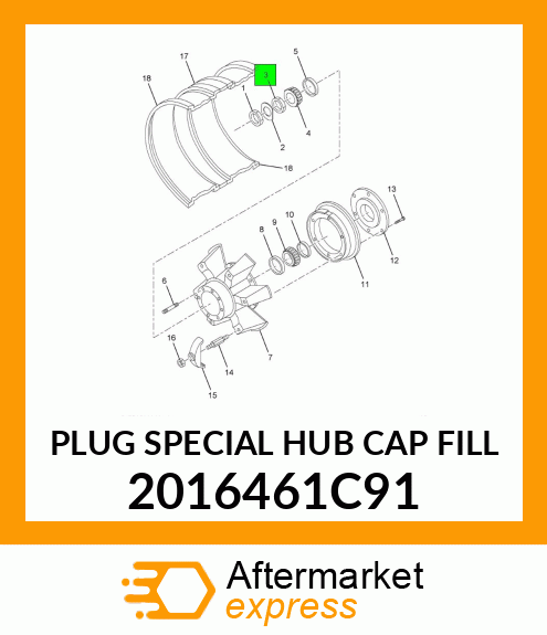 PLUG SPECIAL HUB CAP FILL 2016461C91