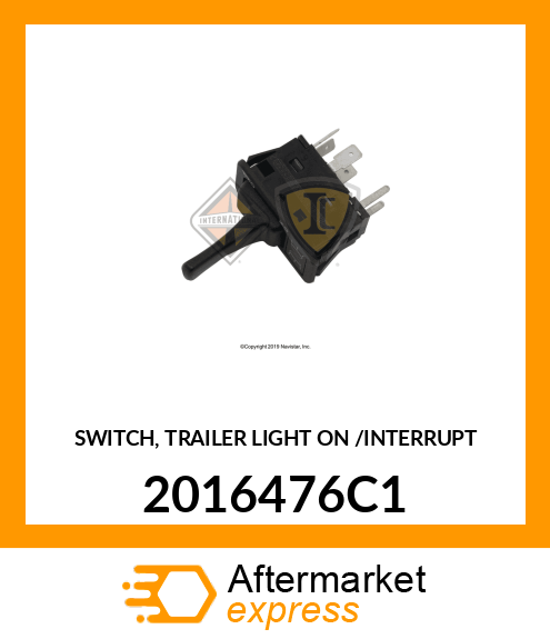 SWITCH, TRAILER LIGHT ON /INTERRUPT 2016476C1