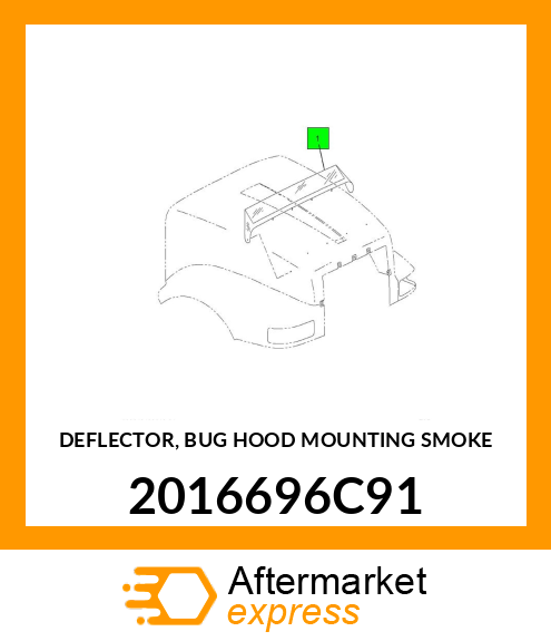 DEFLECTOR, BUG HOOD MOUNTING SMOKE 2016696C91