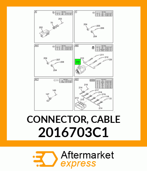 CONNECTOR, CABLE 2016703C1
