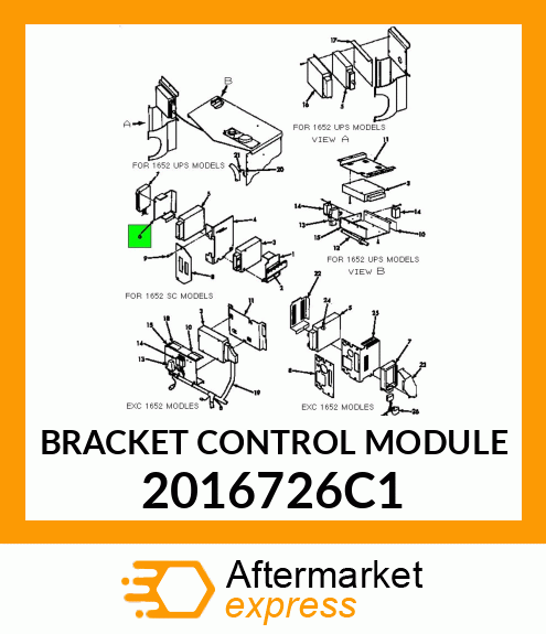 BRACKET CONTROL MODULE 2016726C1