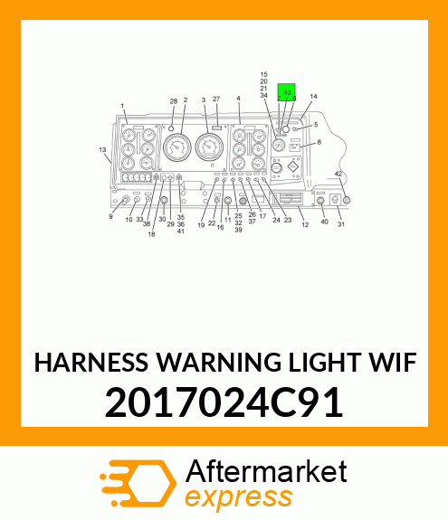 HARNESS WARNING LIGHT WIF 2017024C91