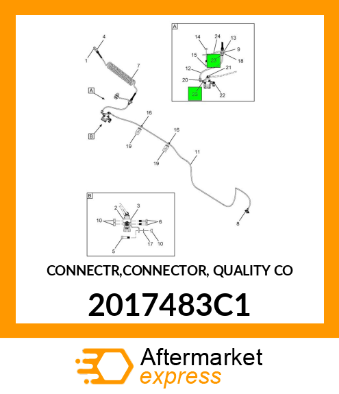 CONNECTR,CONNECTOR, QUALITY CO 2017483C1