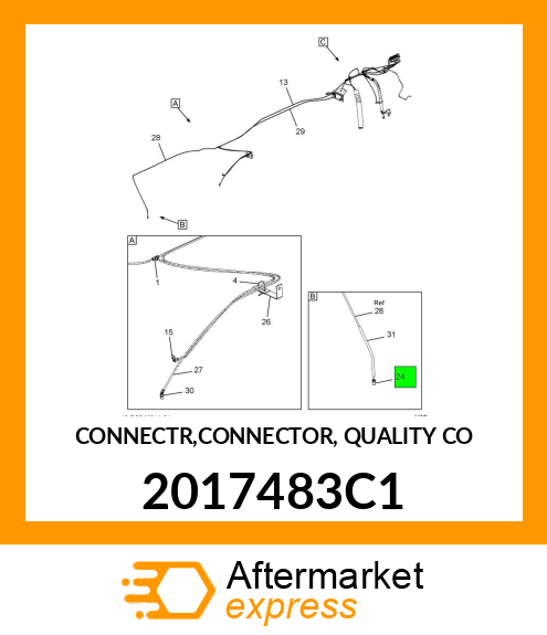 CONNECTR,CONNECTOR, QUALITY CO 2017483C1