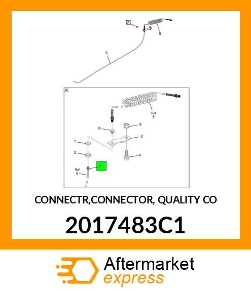 CONNECTR,CONNECTOR, QUALITY CO 2017483C1