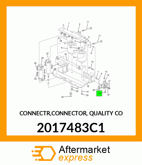 CONNECTR,CONNECTOR, QUALITY CO 2017483C1