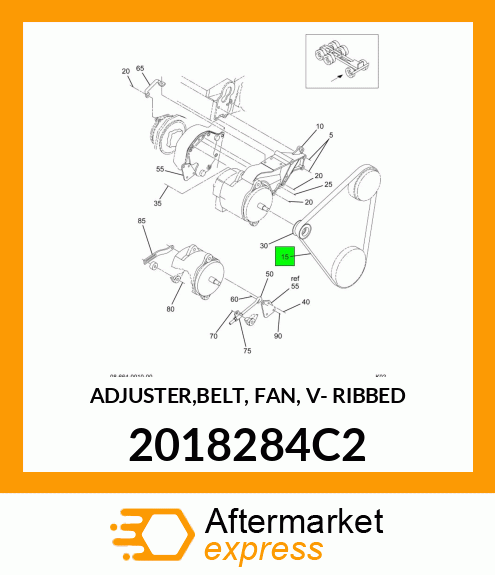 ADJUSTER,BELT, FAN, V- RIBBED 2018284C2