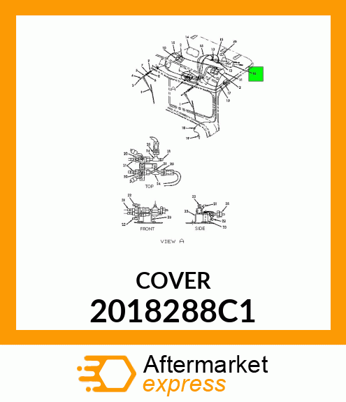 COVER WINDSHIELD WIPER MOTOR 2018288C1