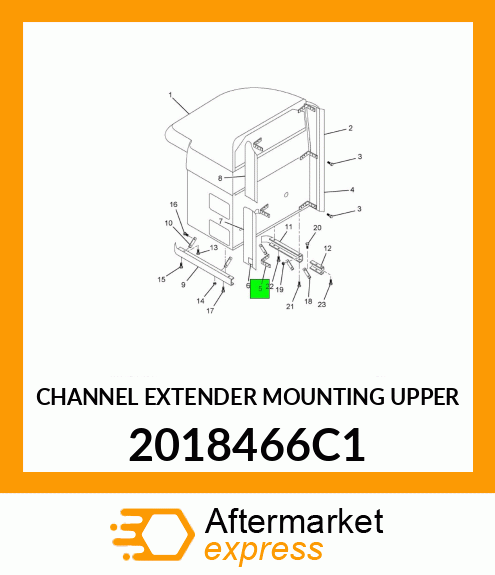 CHANNEL EXTENDER MOUNTING UPPER 2018466C1