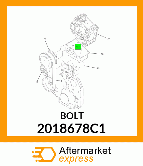 BOLT M12 X 70 PHC CL 10.9 FLG 2018678C1