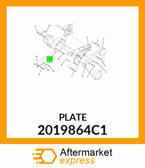 BRACKET, ADJUSTING ALTERNATOR 2019864C1