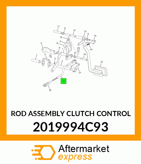 ROD ASSEMBLY CLUTCH CONTROL 2019994C93